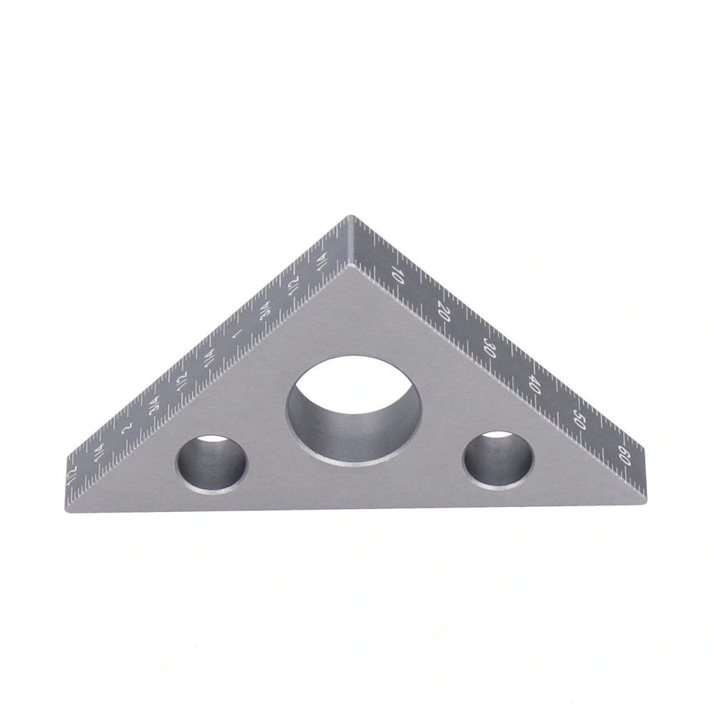 Triangular Ruler Aluminum Thickened Alloy Woodworking Height and Angle Measuring Tool