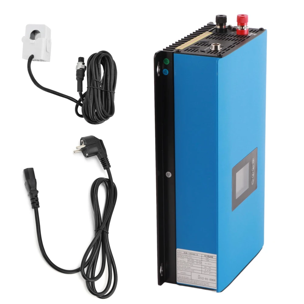 Solar Inverter Grid Tie 1000W LCD with Limiter for PV Panels Battery Discharge