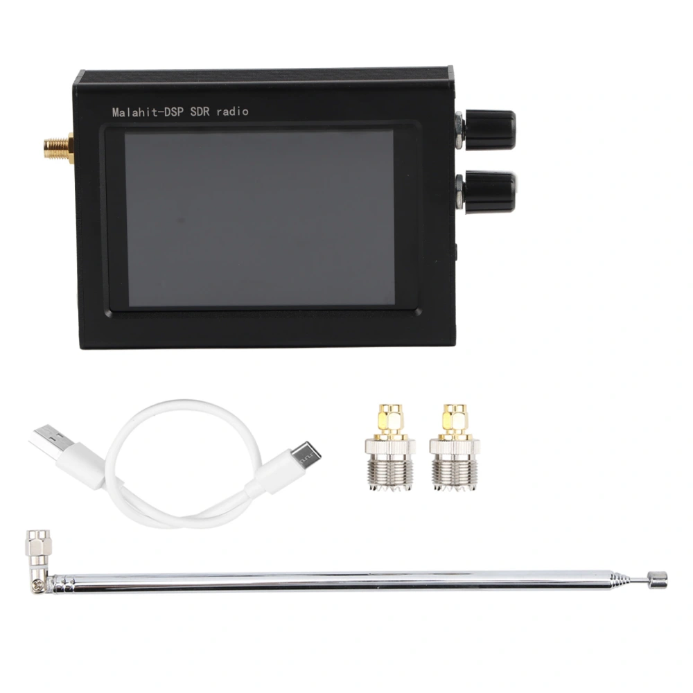 SDR Receiver Long/Short/Medium Wave Signal Analyzer with Antenna 3.5in Touching Display