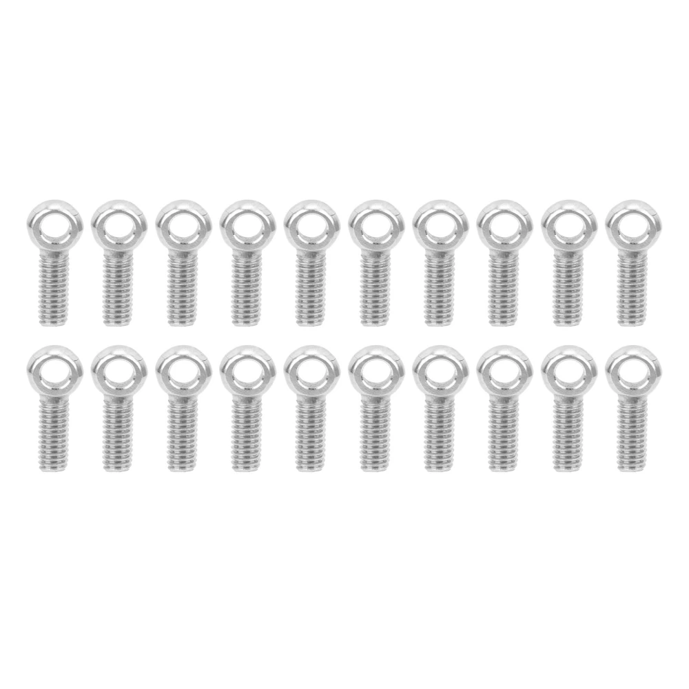 20Pcs Lifting Eye Bolt 304 Stainless Steel AntiCorrosion Heavy Duty Machinery Shoulder M6