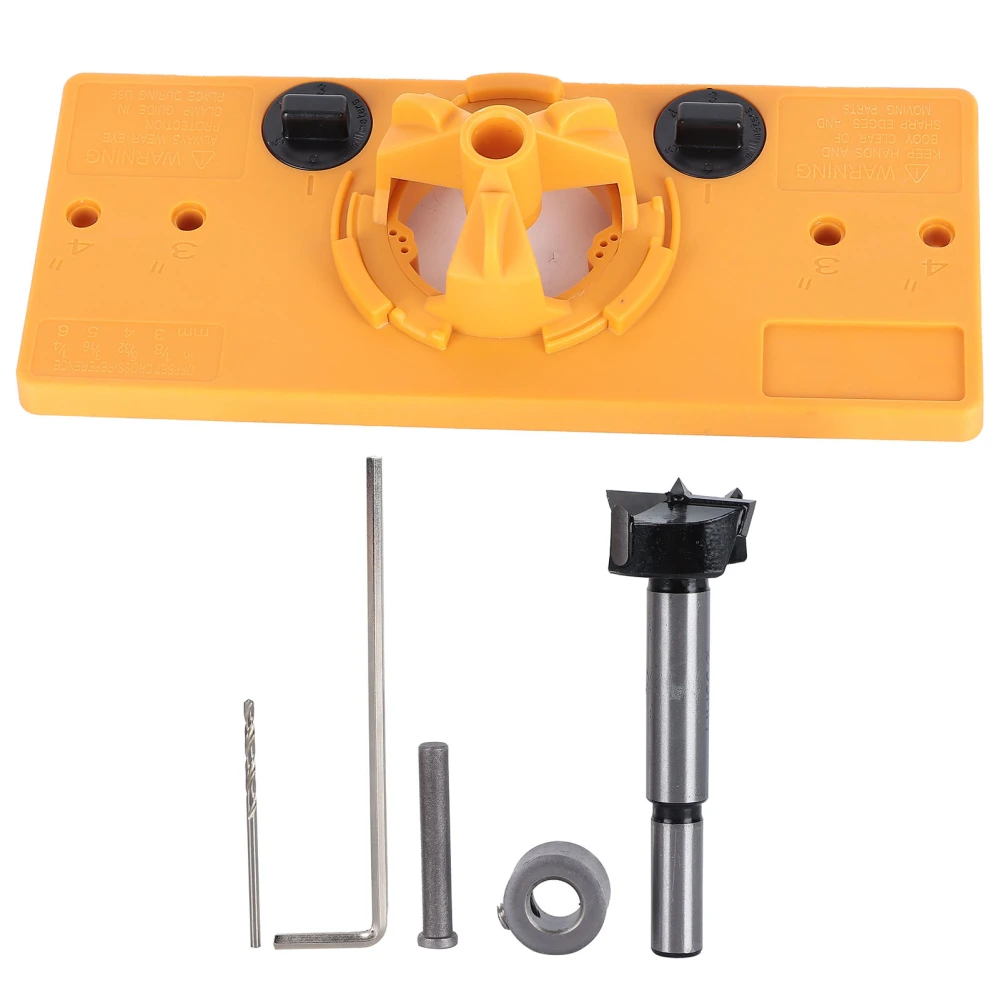 Hole Opener Punch Locator ABS Woodworking Hinge Perforated Positioning Plate Supplies 35mm