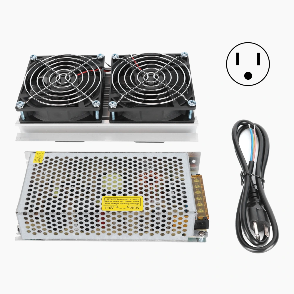 Thermoelectric Refrigeration Cooling System 2‑Core Semiconductor Cooler Air ConditioningUS Plug 110V