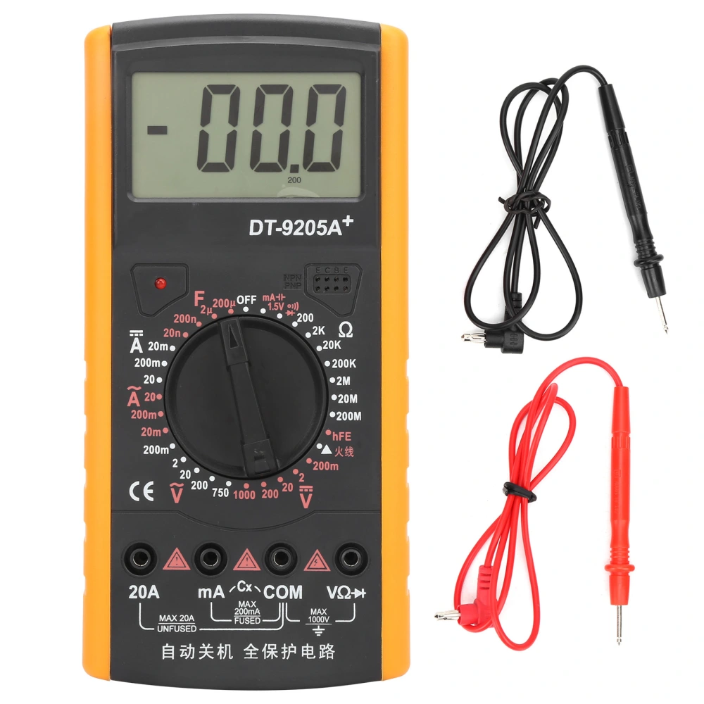 DT92050A Digital Multimeter Radio Stable HighAccuracy Portable Voltage Current Tester DC AC