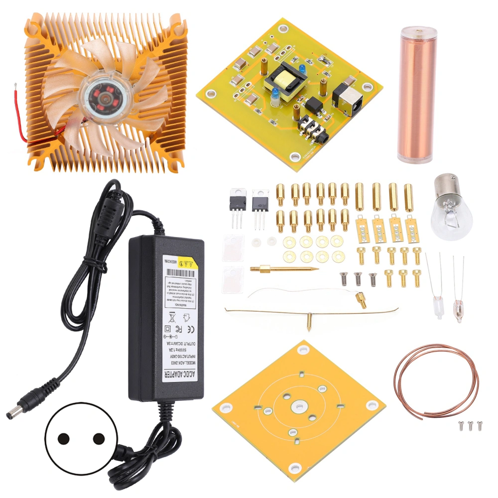 Music Coil Kit Detachable Arc Experiment DIY Accessories with Installation Tool AC100‑240VEU Plug