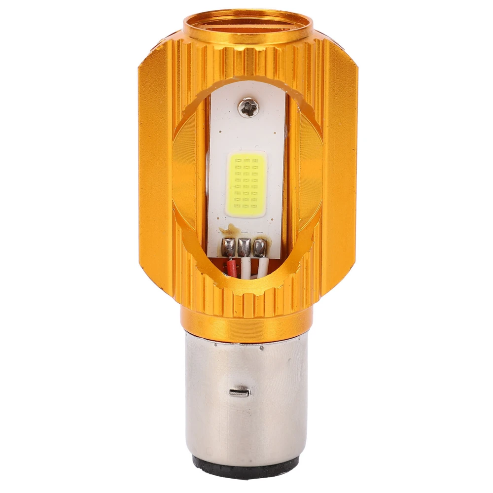 Motorcycle Headlight Lamp LED Light H6 2‑Pin COB Chip Module 12W Bulb High Low Beam