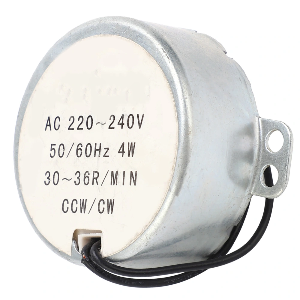 Low Speed Synchronous Motor Alloy Copper CW CCW LowSpeed 30~36r/min 49KTYZ AC 220V