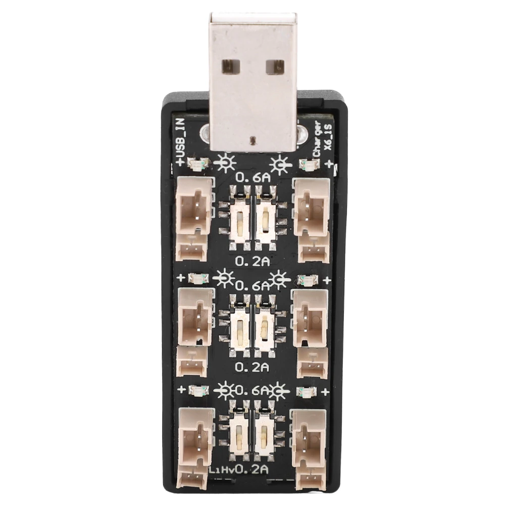 Lithium Battery Charging Board 6‑Channel USB to 3.8V High Voltage Components 4.35V