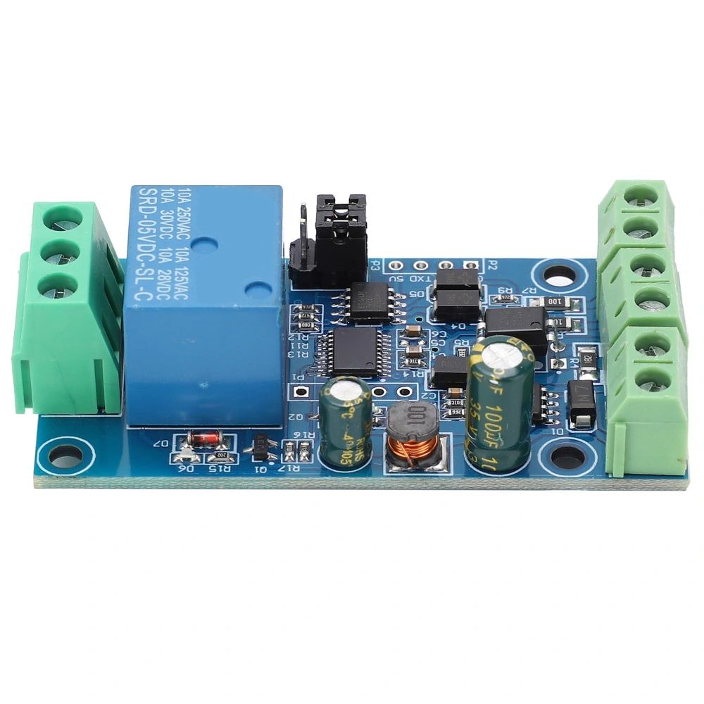 DC7-24V Relay Module 1 Channel Input Output with Anti Reverse Connection Protection RS485/TTL