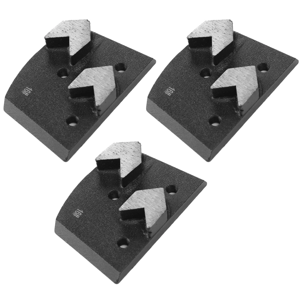 3Pcs Diamond Grinding Block Arrow Shape 2 Teeth Concrete Sanding Pad Grinder Accessories