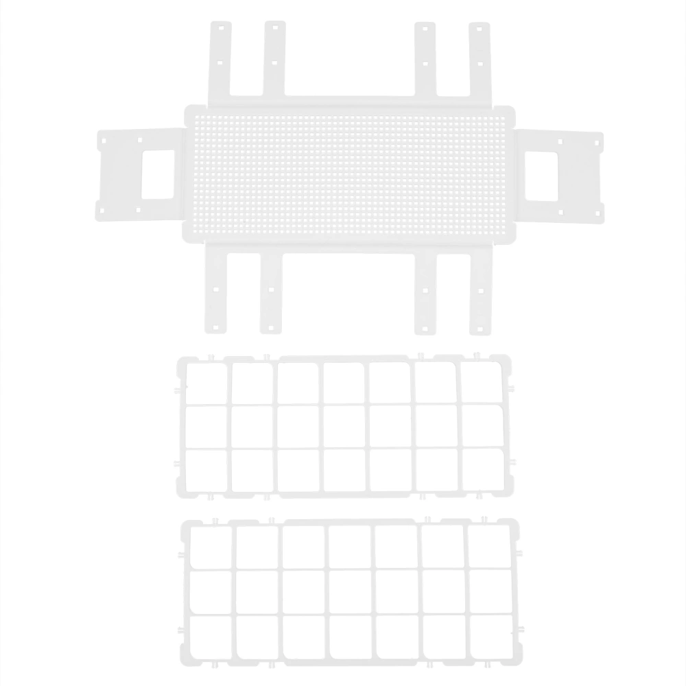 30mmx21Hole Plastic Test Tube Rack Assembly Detachable Sampling Tube Holder Stand for Laboratory