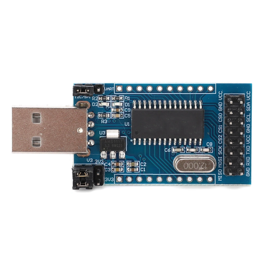 Parallel Port Module USB to UART I2C SPI TTL ISP EPP/MEM Interface 3.3V/5V Output Voltage