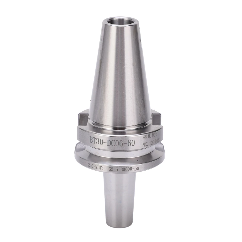 Collet Chuck Holder CNC Milling Tool Back Pull Type 20CrMnTi HRC48‑52 Hardware BT30‑DC06‑60