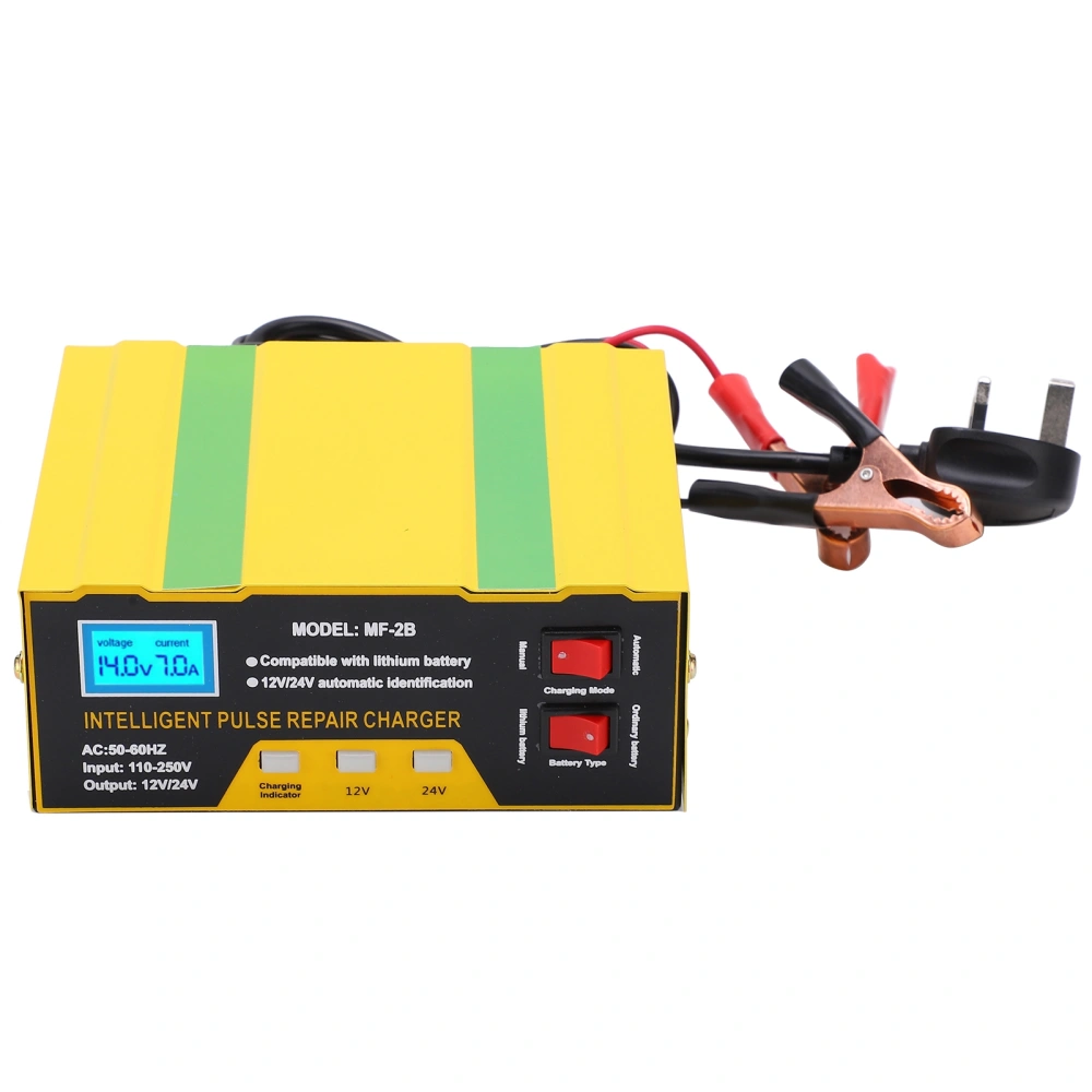 Battery Charger 180W Full Intelligent 12V 24V Car Motorcycle Repair Type MF‑2B AC250VUK Plug