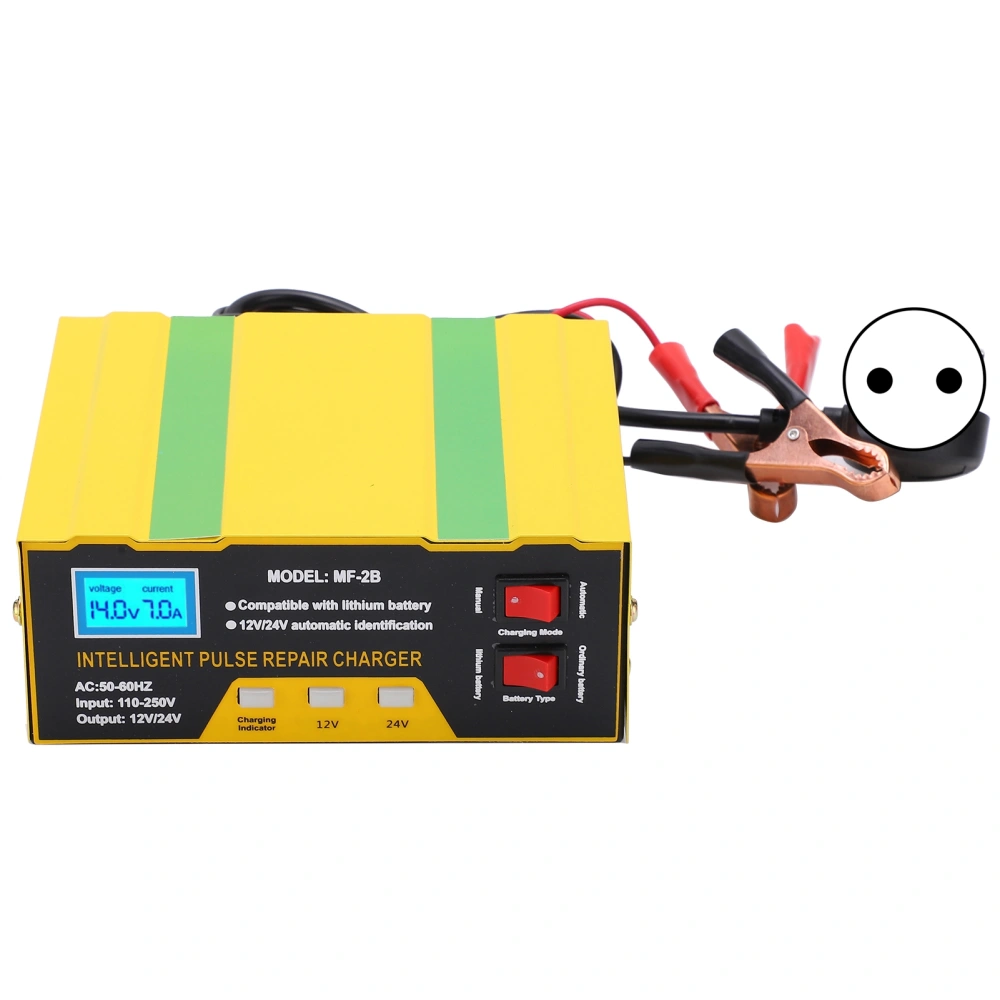 Battery Charger 180W Full Intelligent 12V 24V Car Motorcycle Repair Type MF‑2B AC250VEU Plug