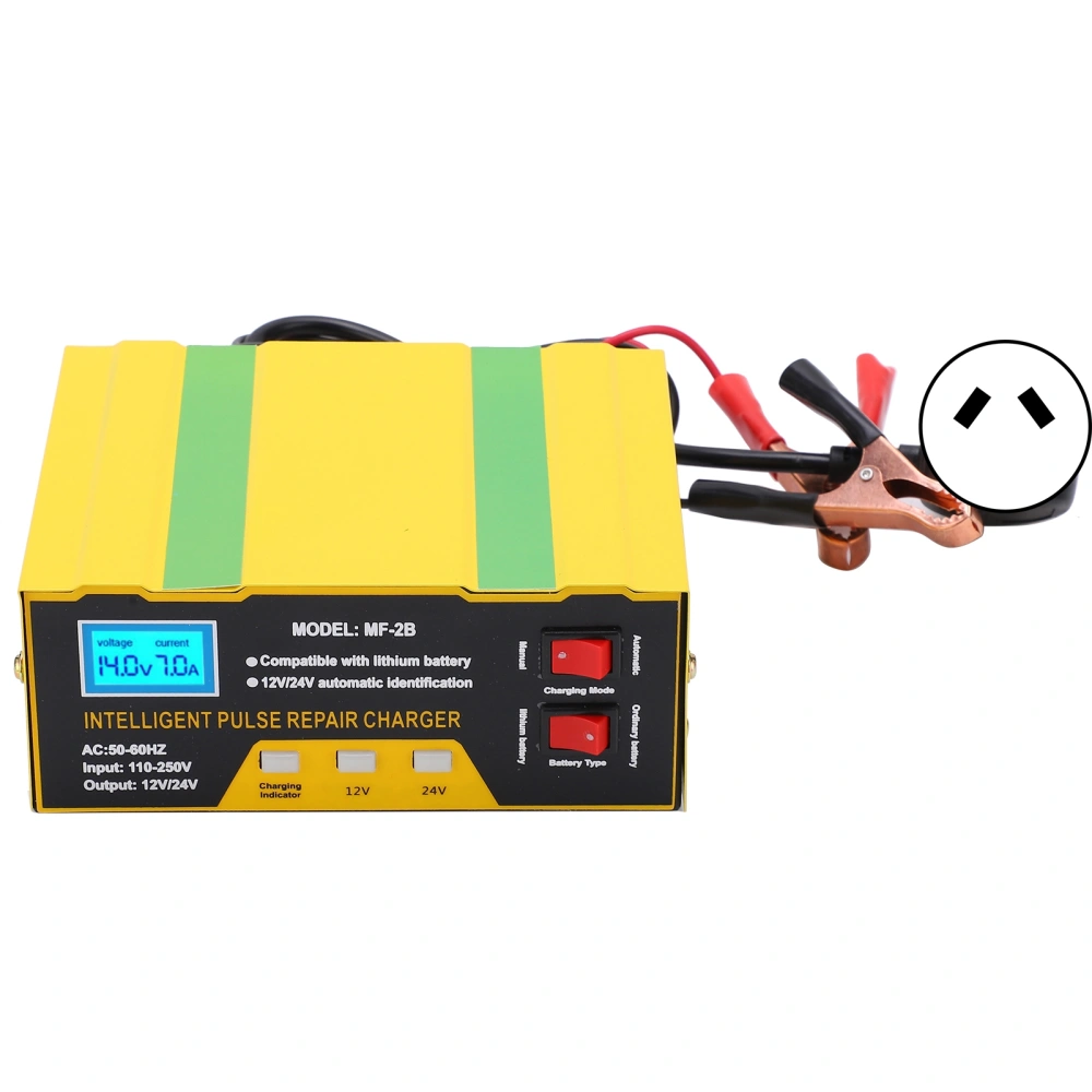 Battery Charger 180W Full Intelligent 12V 24V Car Motorcycle Repair Type MF‑2B AC250VAU Plug