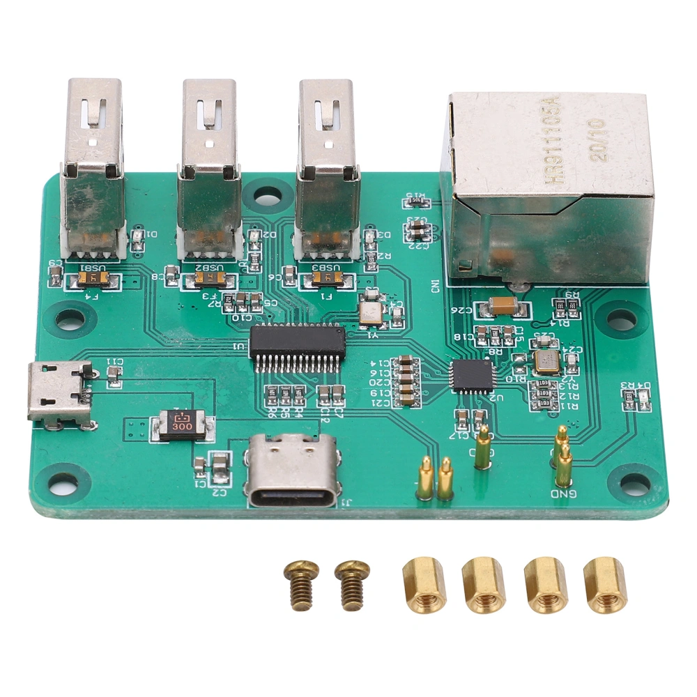 HUB Expansion Board Integrated USB to Ethernet Accessories for Raspberry Pi Zero Network