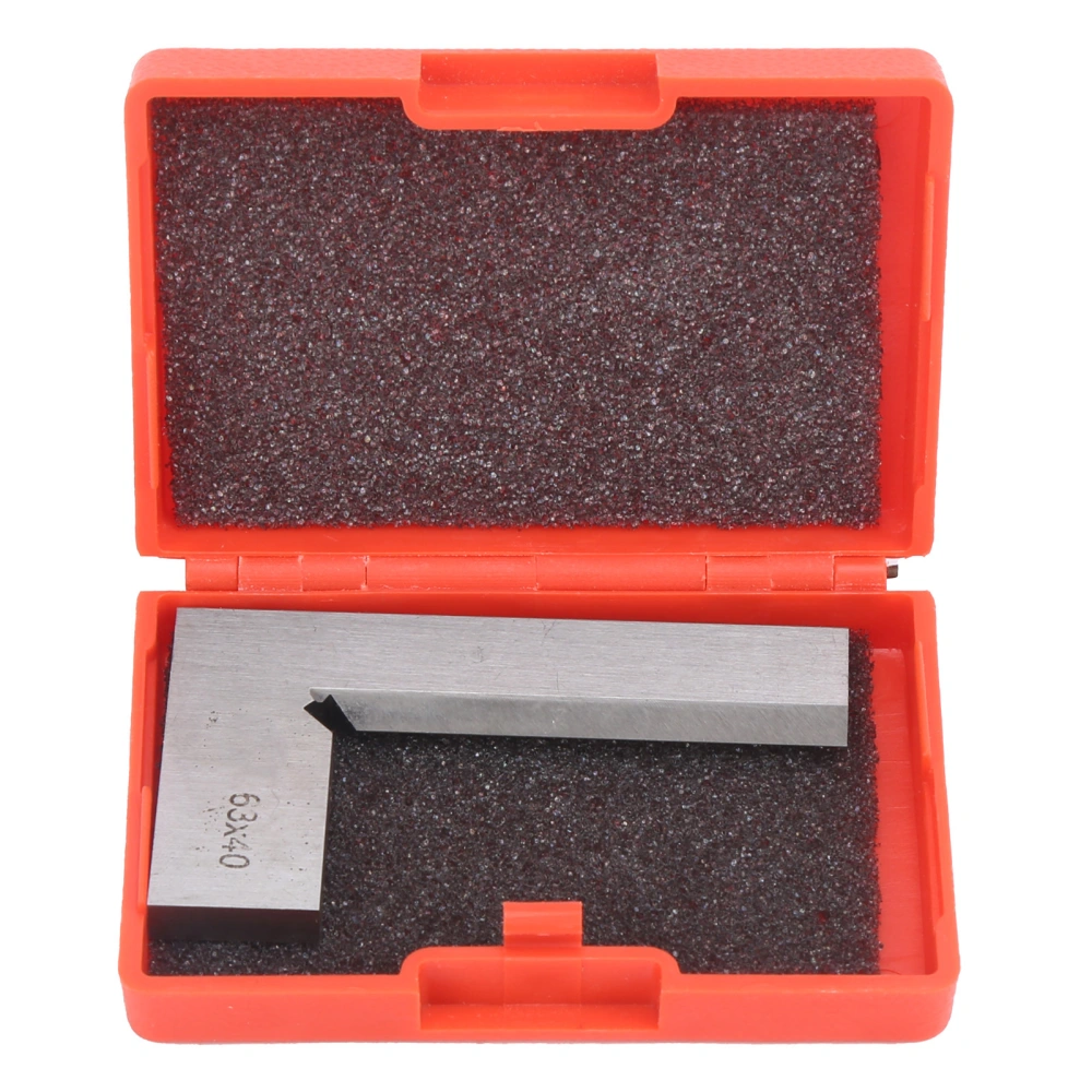 Knife Edge Ruler 90° Stainless Steel Industrial Parts Marking Measuring Square 63x40mm