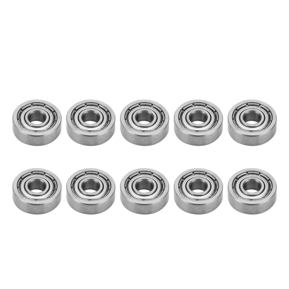 10Pcs Miniature Bearing Stainless Steel Single Row Rolling Mechanical Accessories S604Z