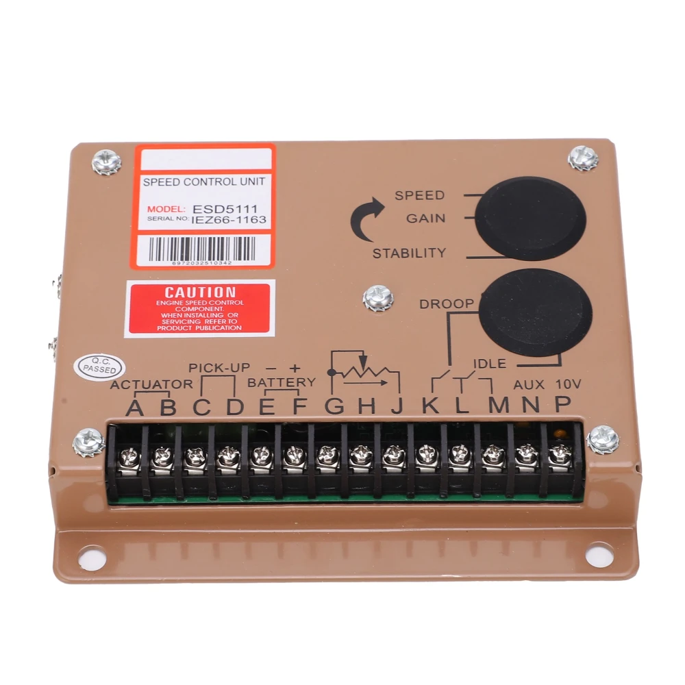 Electronic Governor Generator Engine Speed Control Board Iron Regulator ESD5111 DC 12V/24V