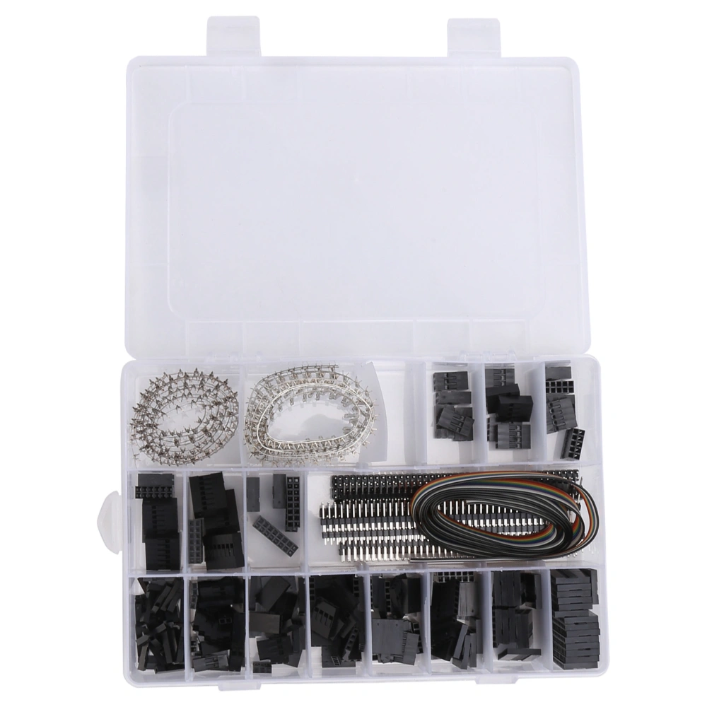 520Pcs Jump Wire Terminal Connectors Insulating Male Female Pin Crimping Kit for Electrician