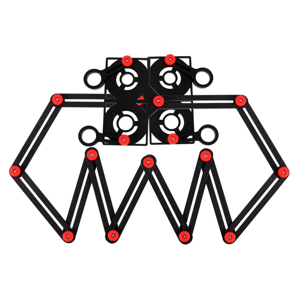 Aluminum Alloy Multi Angle Measuring Ruler with Drilling Locator Universal Angle Finder