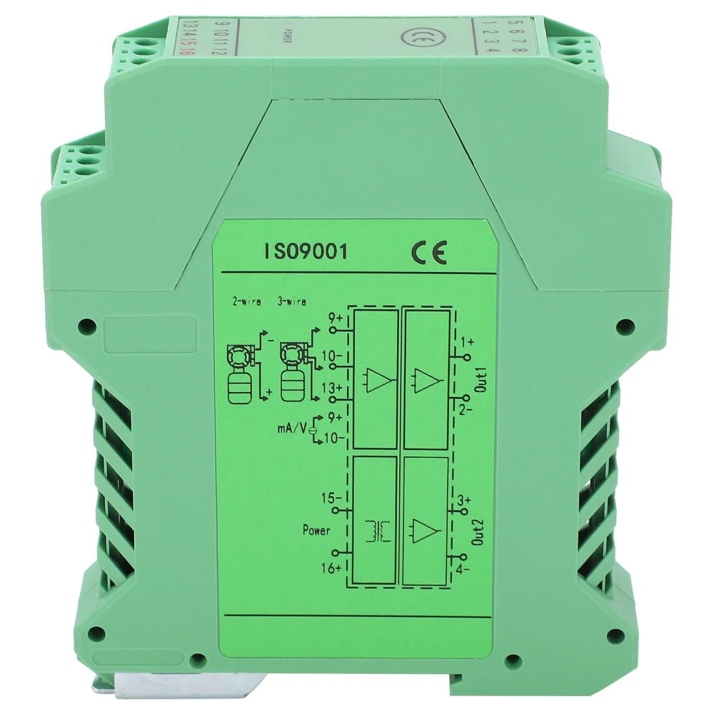 Signal Isolator DC 1 Input 2 Output Current Voltage Transmitter Rail Mount Conditioner GLG