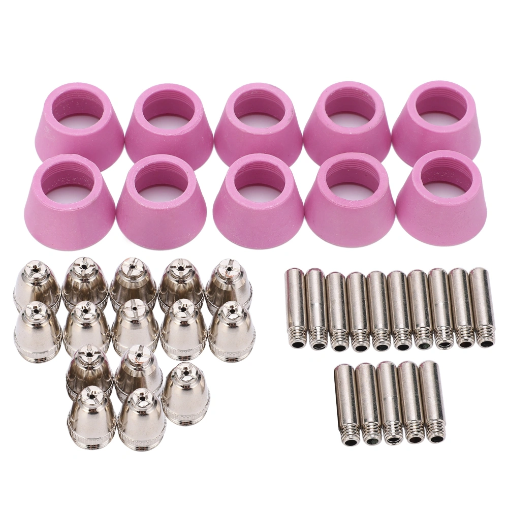 Plasma Cutting Torch Consumables Kit Electrode Contact Tip Ceramics Nozzle for AG60/SG5540pcs