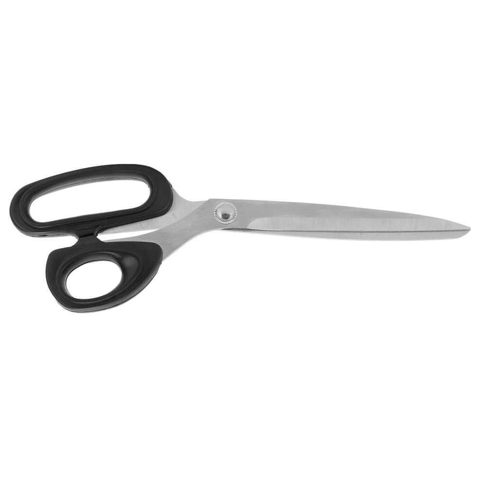 Scissors Black Handle Lengthened Stainless Steel Leather Cutting Industrial Tailoring Tool