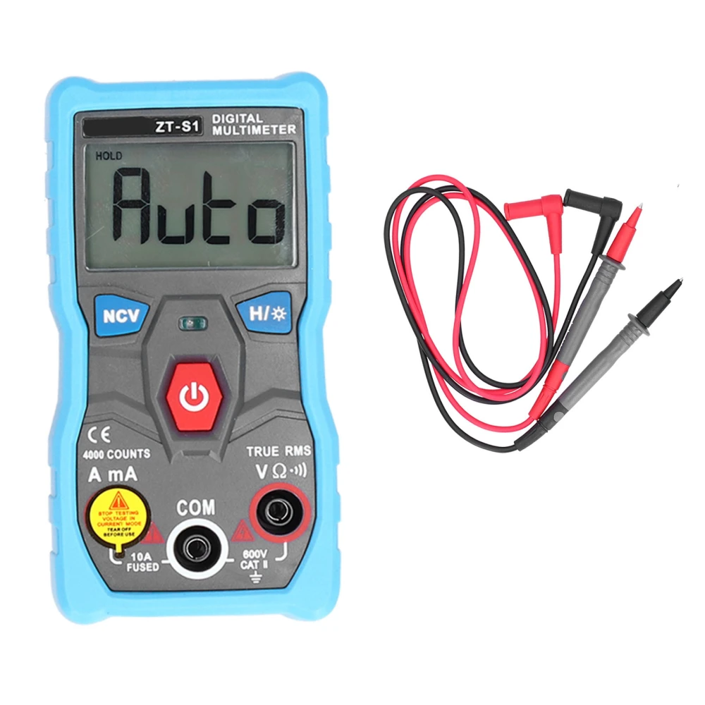 ZT-S1 Digital Multimeter Portable Mini AC DC Voltage Current Resistance Electric Tester Meter