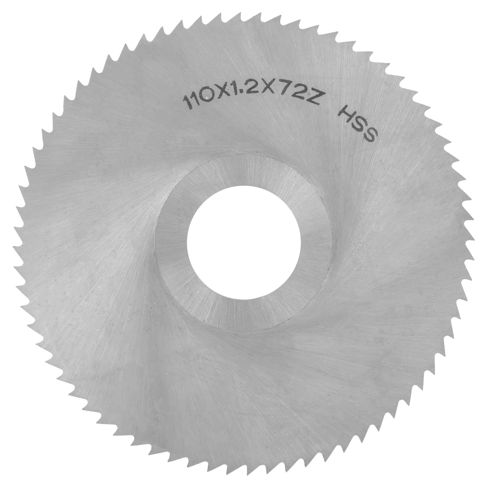 72Teeth Circular Saw Blade High‑Speed Steel Milling Cutting Disc Part 110x1.2x27mm