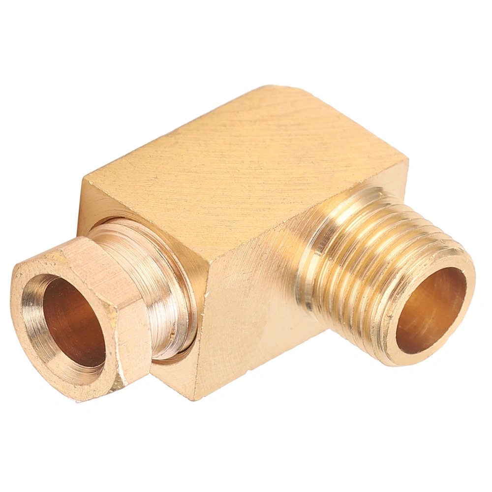 Oil Pipe Fitting Elbow Brass Rectangular Square Block Connector Adapter for Pipe ConnectionPL618