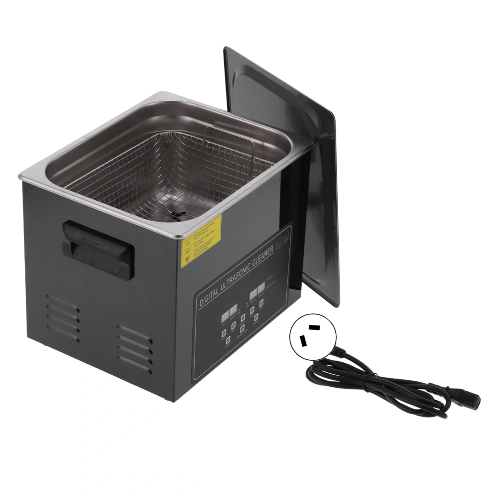 Digital Ultrasonic Cleaner 10L Ultra Sonic Tank Bath Parts Cleaning Machine YM‑410AAU Plug 220V