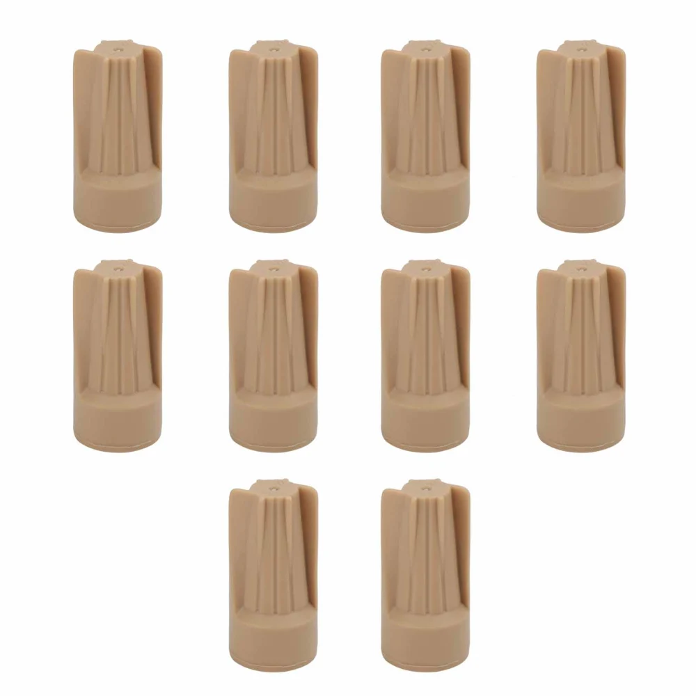 10pcs Electrical Wire Connector Cap Landscape Lighting IP68 Waterproof Wiring Nut Cap Brown