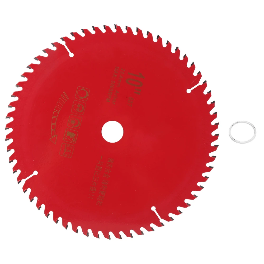 10x60T Saw Blade Alloy Steel Carpentry Circular Cutting Blade Woodworking Accessory