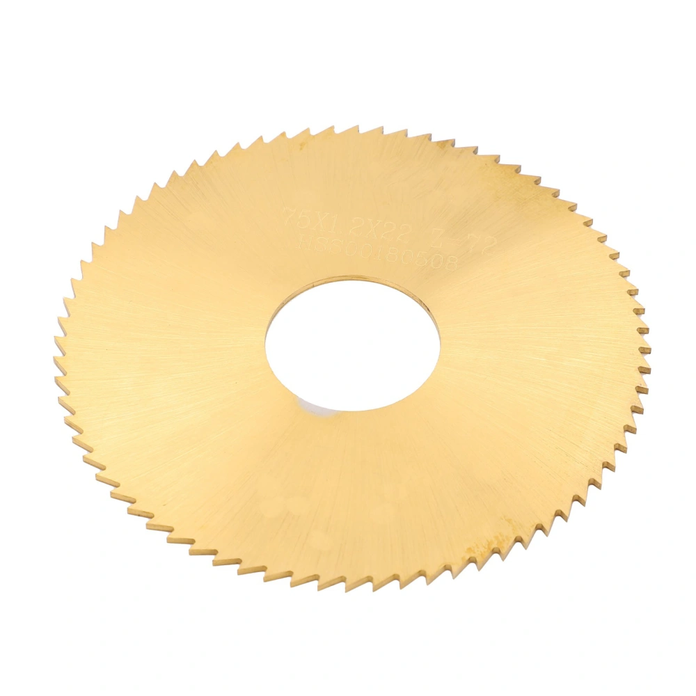 75x1.2mm Cutting Disc High Speed Steel Circular Saw Blade for Cutting Wood Aluminum