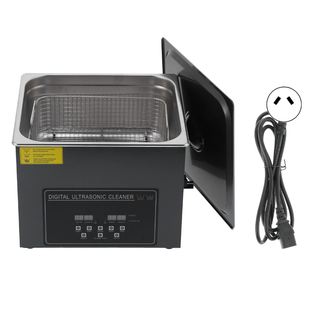 Digital Ultrasonic Cleaner 15L Ultra Sonic Tank Bath Parts Cleaning Machine YM-615AAU Plug 220V