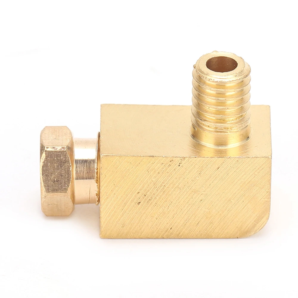 Brass Pipe Joint Right Angle Thread Connection Tube Nipple Industrial Tubular FittingPL406