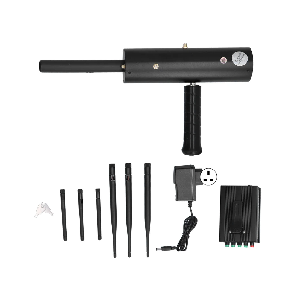 Black Metal Detector with MultiAntenna Handheld Positioning Metal Detecting Tool AC