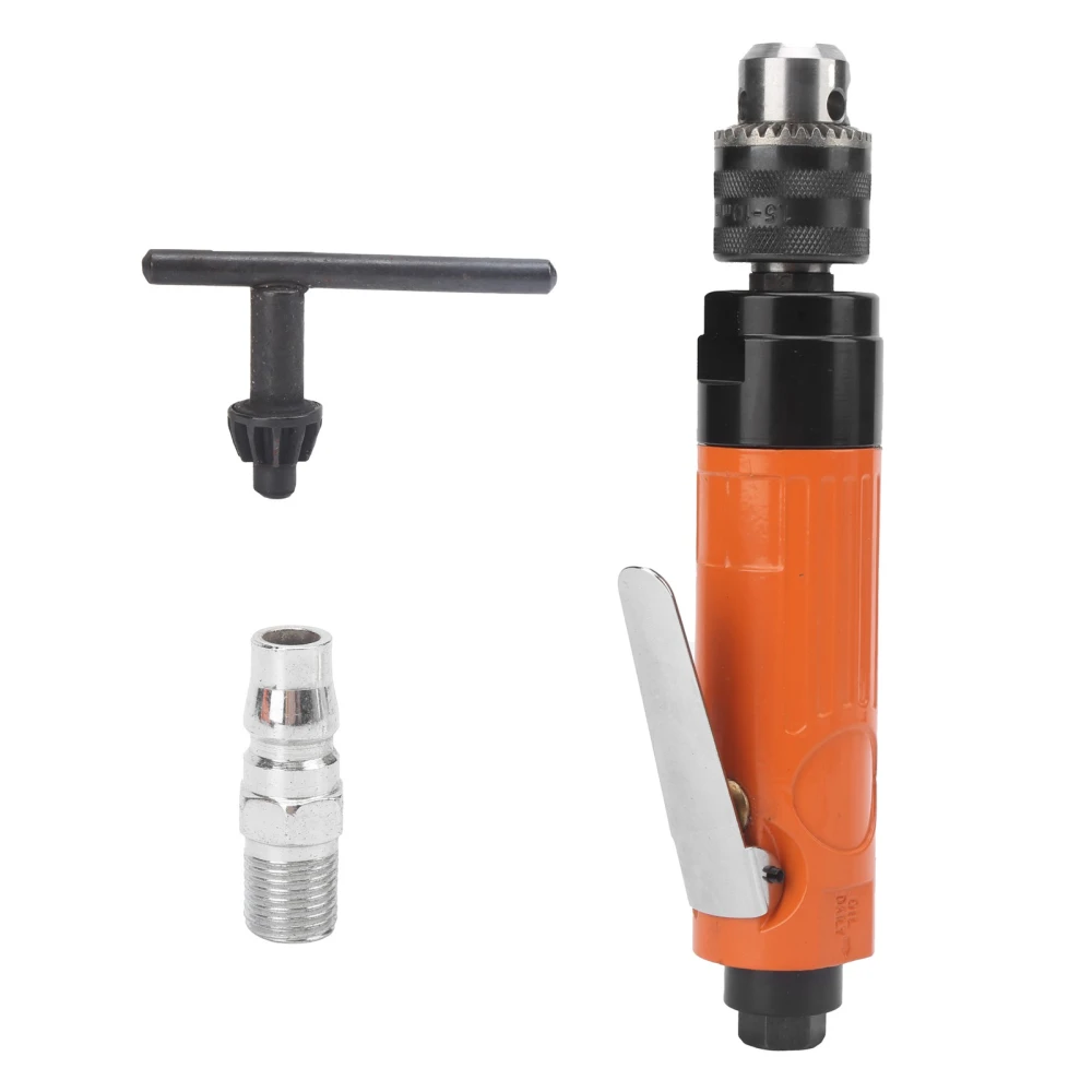 3/8in Straight Air Drill Handheld Pneumatic Screwdriver Drilling Machine with Reduction GearJapanese Style