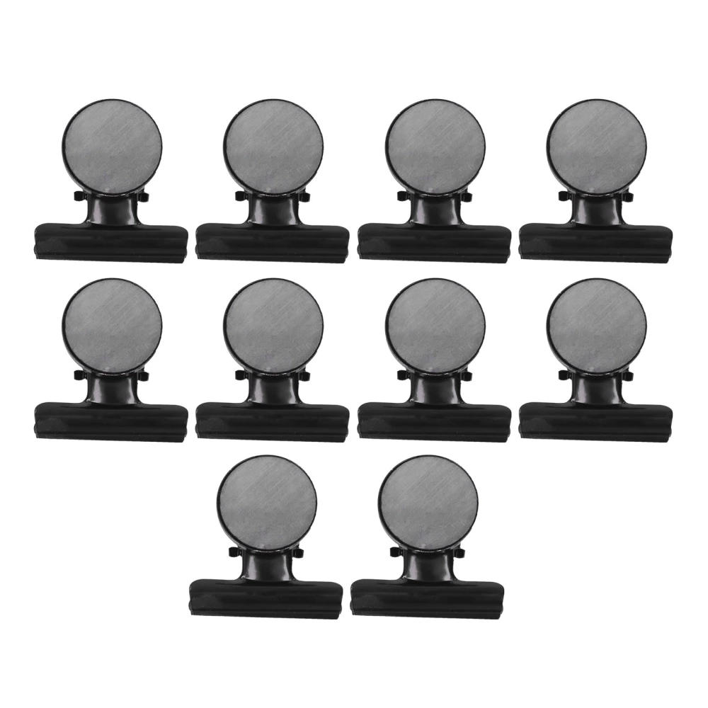 10Pcs Magnetic Clips Stainless Steel Nickel Plated Round Fixing Force Magnet Fastening SetBlack