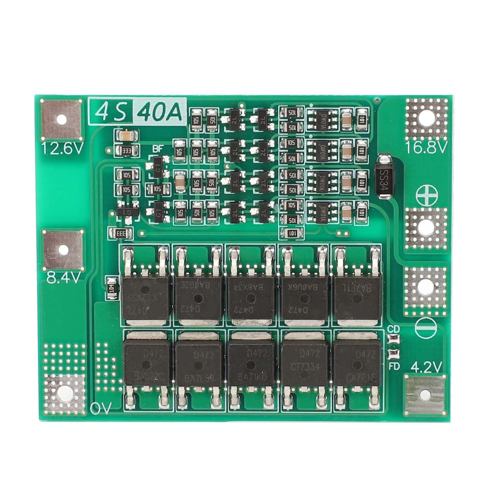 4-String Li ion Protection Board 40A DC 16.8V Lithium Battery Protection Module Enhance Version