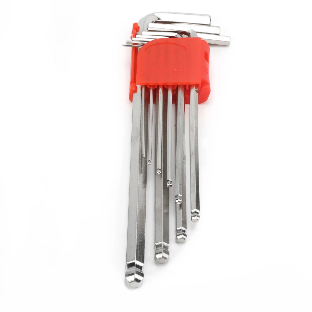 9Pcs Hex Key Set Wrench Chrome Vanadium Steel Screwdriver Repair Tool 1Pc Cover Hardware