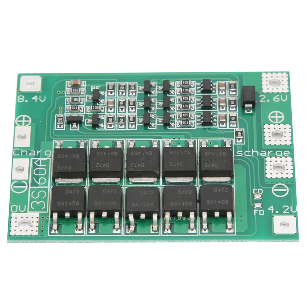 Lithium Battery Protection Board 3 Serial Port 60A Liion Charger Enhanced Version DC12.6V