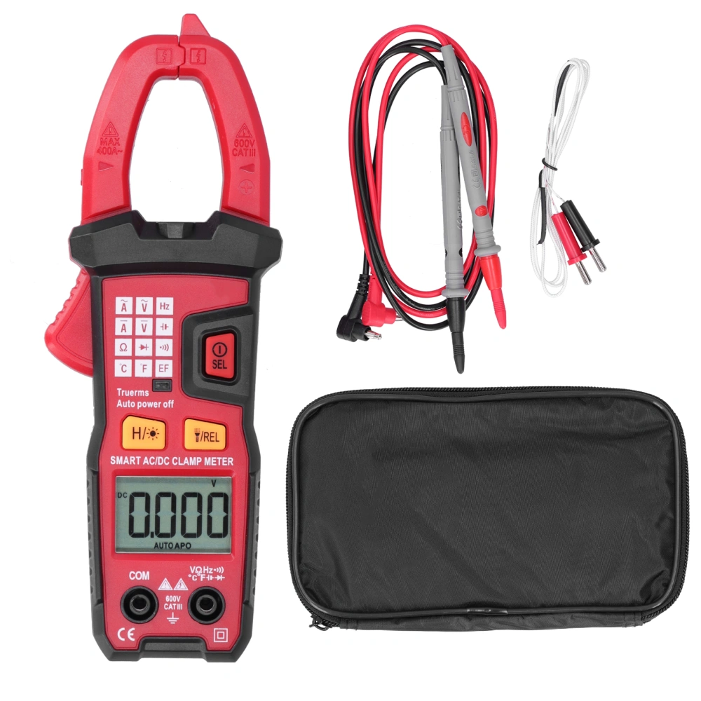 UA666D Smart Clamp Multimeter Automatic Identify AC DC Voltage Resistance Capacitance Tester