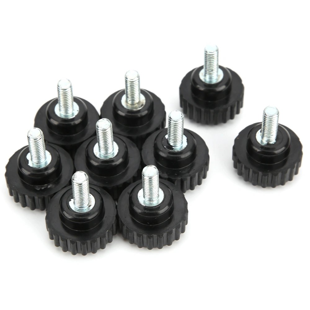 10Pcs Clamping Knob Jig Bolt Lathe Hand Grip Twist Nut Straight Thread Locking Handle M6x25x15