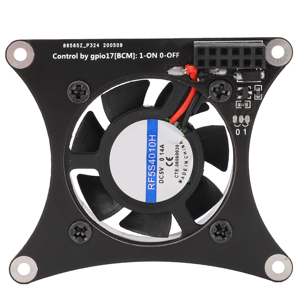 Silent Fan for Raspberry Pi Cooling Plate PCB PWM Wind Speed Controllable Computer Accessories