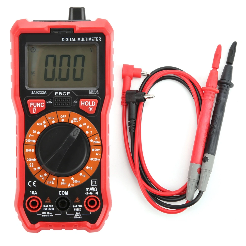 Digital Multimeter Portable UA9233A Current Voltage Capacitance Tester for Electrician