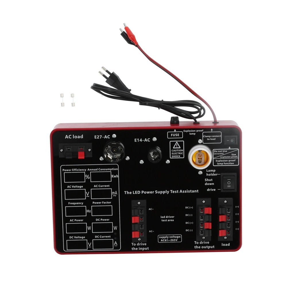 LED Drive Power Tester Current Power Factor Voltage Tester 10 Meter Head 100‑240V