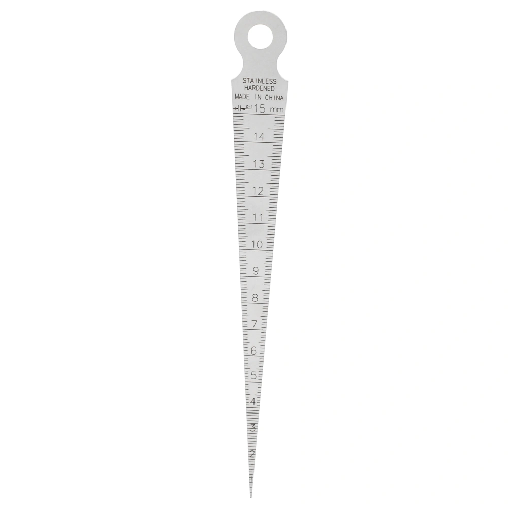 Taper Gauge 1‑15mm CB02 Stainless Steel Inch Metric Standard Hole Inspection Measurement Tool