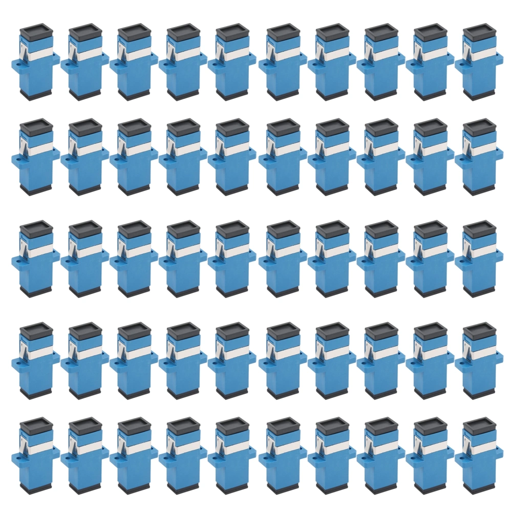 50Pcs Fiber Optic Coupler SC-SC Simplex Flange Connector Adapter Industrial Supplies